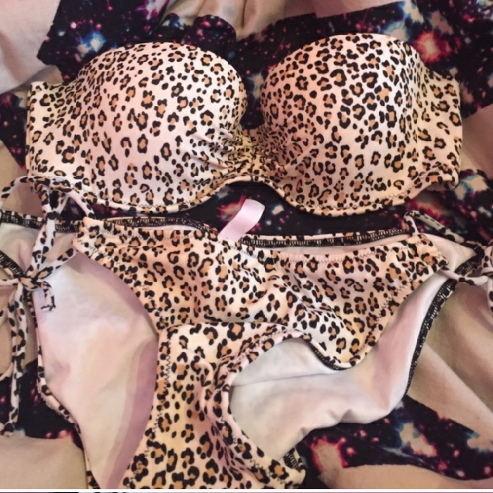 Leopard Vs Bandeau bikini